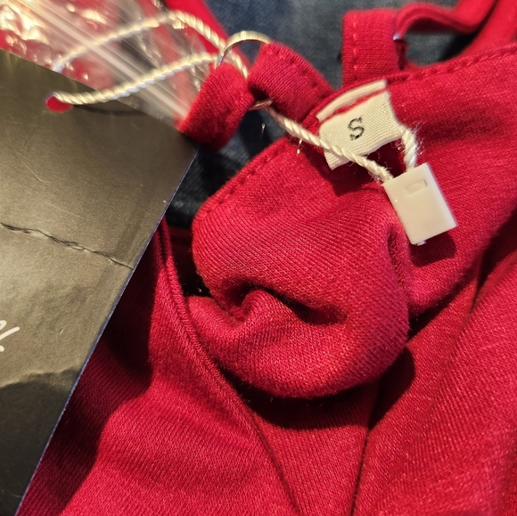 NWT Deep Self wrap dress high low red size S - Picture 4 of 5